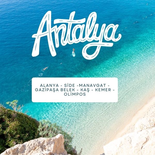 Mavi Beyaz ve Turkuaz Modern Seyahat Antalya Afişi (A3 Dikey) (600 x 600 piksel) (1)